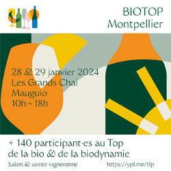 Biotop - Off Millésime Bio - Montpellier 28 & 29 janvier 2024
