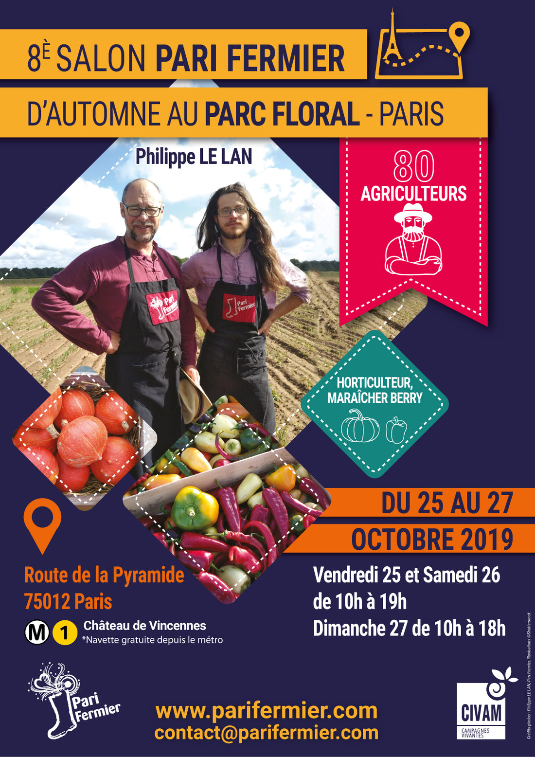 Pari Fermier - Parc Floral de Paris du 25 au 27 octobre