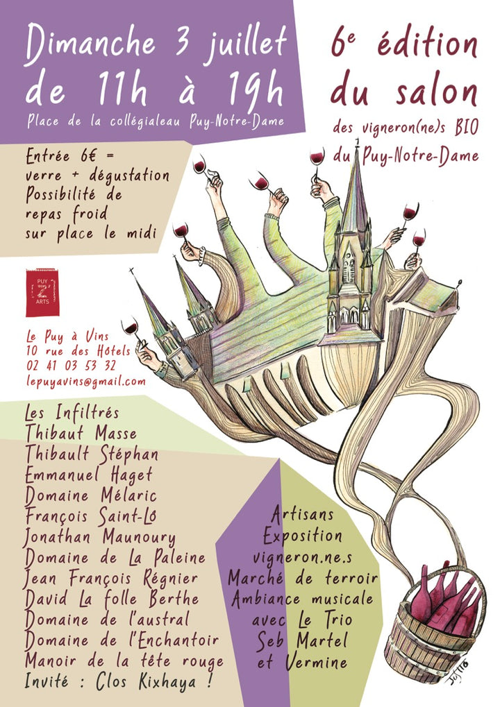 Salon des Vignerons bio du Puy Notre Dame - Dimanche 3 juillet