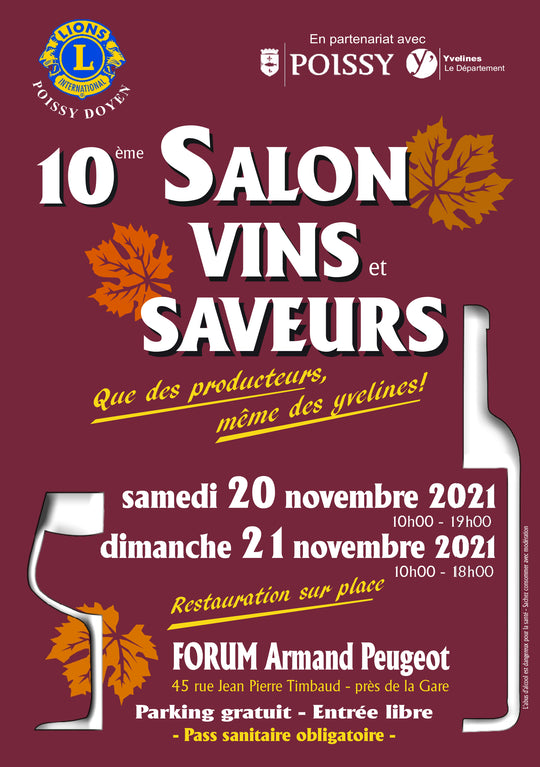 Salon Vins et Saveurs de Poissy - 20 & 21 novembre 2021