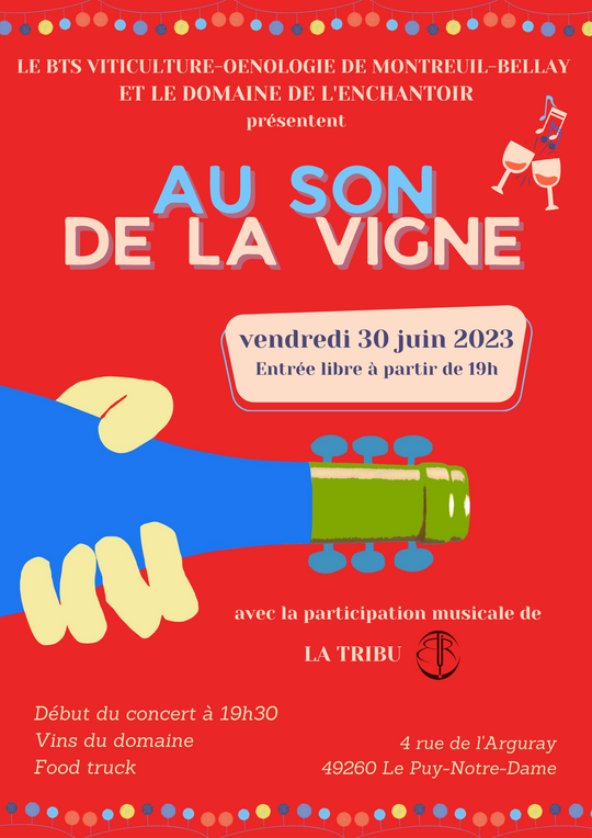 Au son de la vigne - Concert au Domaine 30 juin à partir de 19h